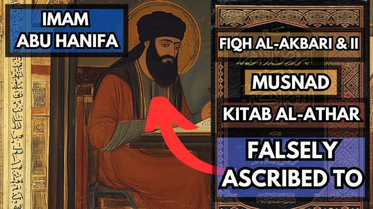 Imām Abū Hanīfa - False Attributions