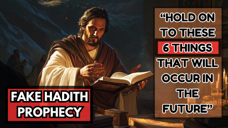 Fabricated Hadith Prophecy: “HOLD ON TO THESE 6 THINGS THAT WILL OCCUR IN THE FUTURE”